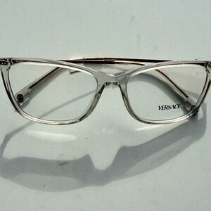 Versace Gold and Clear Eyewear